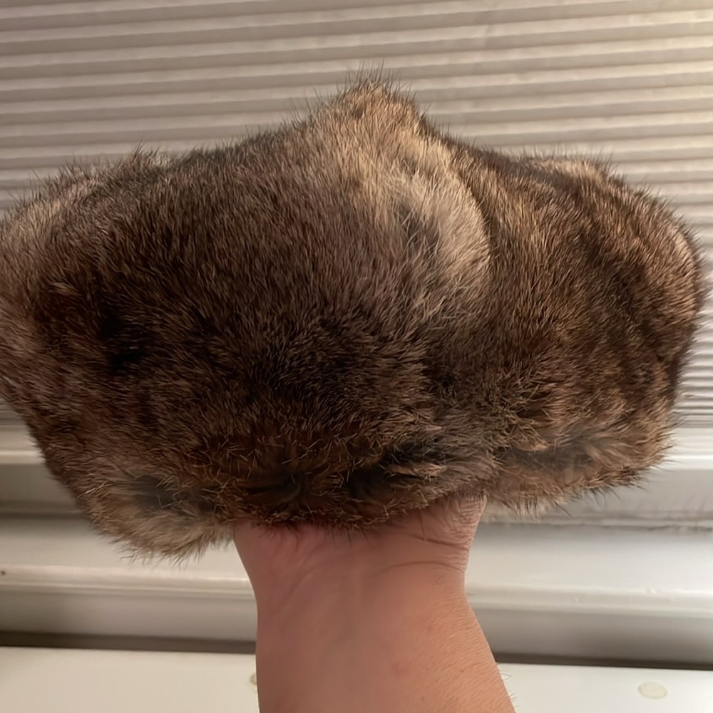 MAD BOMBER 100% Rabbits Fur Cap Size Large - Picture 5 of 5
